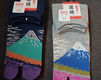 Calcetines Tabi del Monte Fuji: calcetines japoneses de dos dedos (talla 34-39 IT)