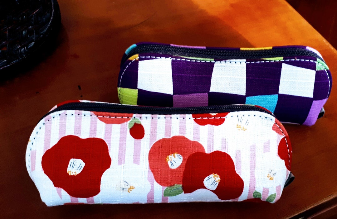 Eyeglass Case Made With Japanese Fabric, Zipper Japanese Fabric