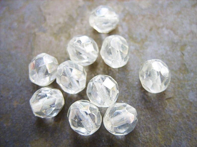 Crystal Luster Czech Crystal Beads 8MM B-4640 image 2