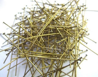 Brass Head Pins - 1-1/2 Inch - Quantity 30