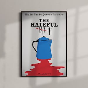 Hateful Eight Print, Digitaldruck, Quentin Tarantino Poster, Minimalistisches Filmposter, Fan-Poster, Tarantino