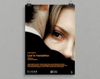 ロスト・イン・トランスレーション FOIL版シルクスクリーンポスター Amazon.co.jp: 【フレーム付-黒-】 映画ポスター ロストイントランス
