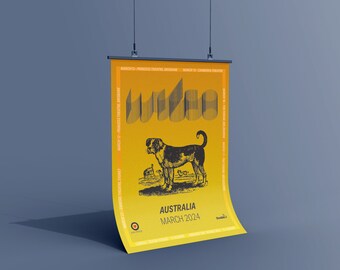 Wilco Australian Tour Digital Print, 2024 Wilco Tour, Alternatywny plakat trasy, Plakat trasy Wilco Fan Made, Koncert Wilco Sydney