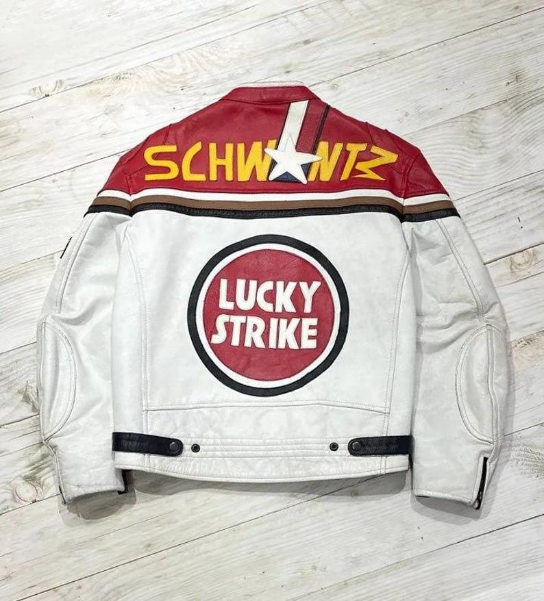 新品 ヴィンテージ LUCKY STRIKE バイク ライディング モーターバイク