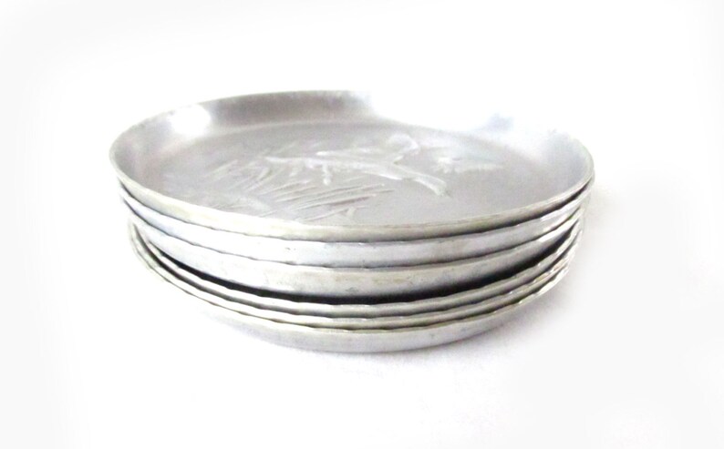 Metal Coasters Vintage Old Houseware Sporting Goods 6 Duck Geese Six