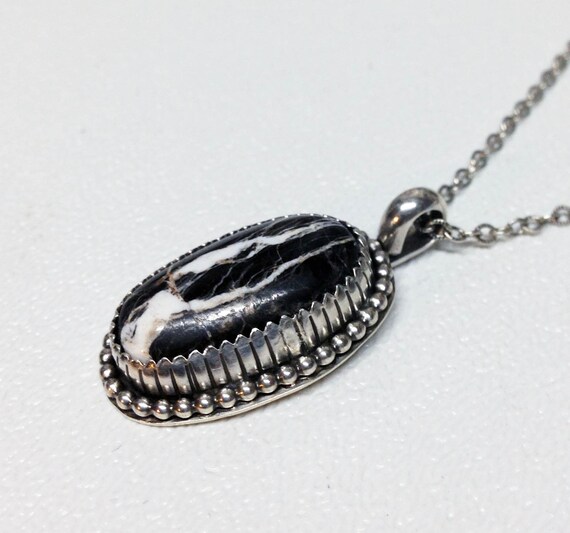white buffalo turquoise pendant