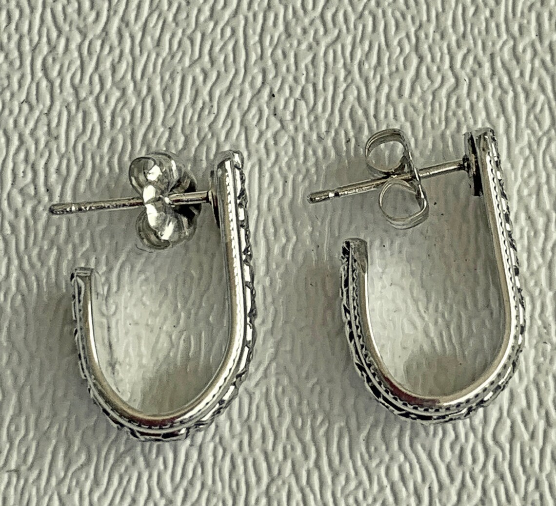 Sterling Huggie Earrings, Sterling Huggie Post Earrings Etsy Nederland