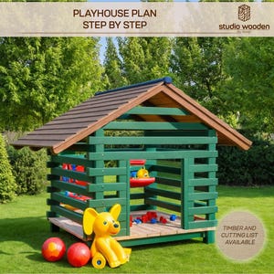 Plany domków trójkątnych dla dzieci, Domek zabaw dla dzieci, Plany architektonicznego drewnianego domku ogrodowego, Projekty do samodzielnego montażu z możliwością pobrania w wersji cyfrowej.