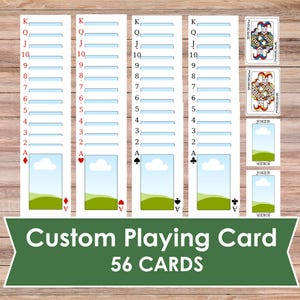 Carta de baralho personalizada, jogo de cartas com fotos personalizado, jogo de espadas, carta de pôquer personalizada, baralho de cartas personalizado, jogos divertidos em grupo, jogo de Natal