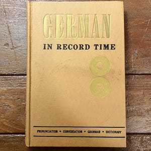 German in record time language book