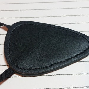 Black Leather Eye Patch Black Stitching Pirate Cosplay Costume