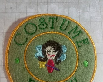 Costume Fairy Merit Badge embroidered felt patch