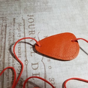 Orange Leather Eye patch Cosplay Costume