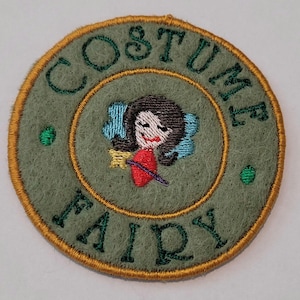 Costume Fairy Merit Badge embroidered felt patch