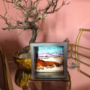Swellwest Mini Day Desert Shiver Lightbox Shadow Box Diorama Paper-cut