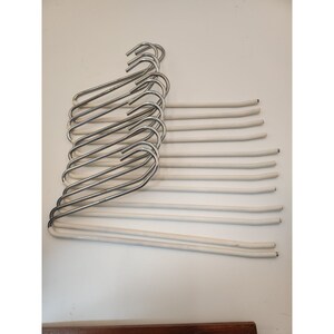 Hangers Heavy Lot of 12 Steel Rubber Custom Closet Taiwan Vtg Estate
