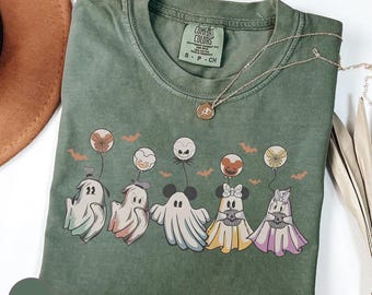 Comfort Colors® Mickey and Friends Halloween Shirt, Disney Halloween Shirt, Disneyland Costume Party Tee, Mickey and Minnie Halloween Shirt