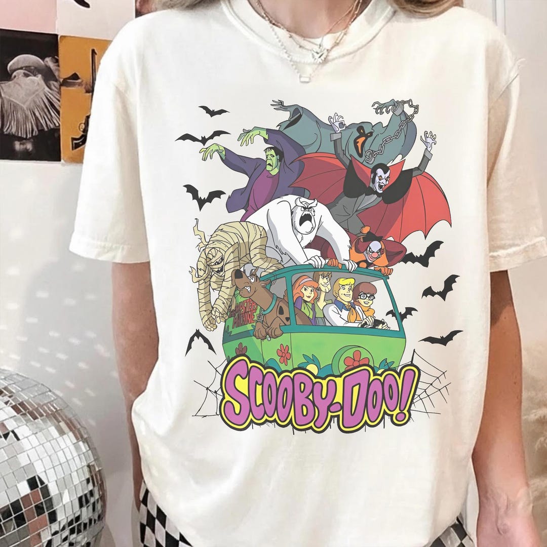 Halloween Monsters Shirt, Scooby Doo Halloween Shirt,Vintage Cartoon Horror Tee, Spooky My