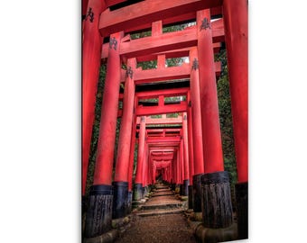 Fushimi Inari Sunrise Print  Kyoto Torii Gates Photography  Fine Art Decor