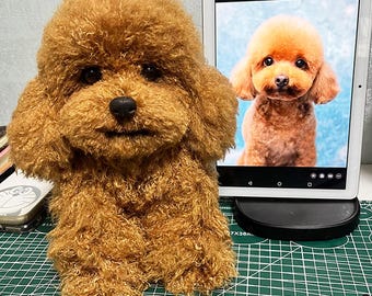Custom Realistic Dog Plush Personalized Upgrade Huge Plushies Dog Replica for Dog Mom Memory Gift Furry Pipe Cleaner Dog Portrait from Photo