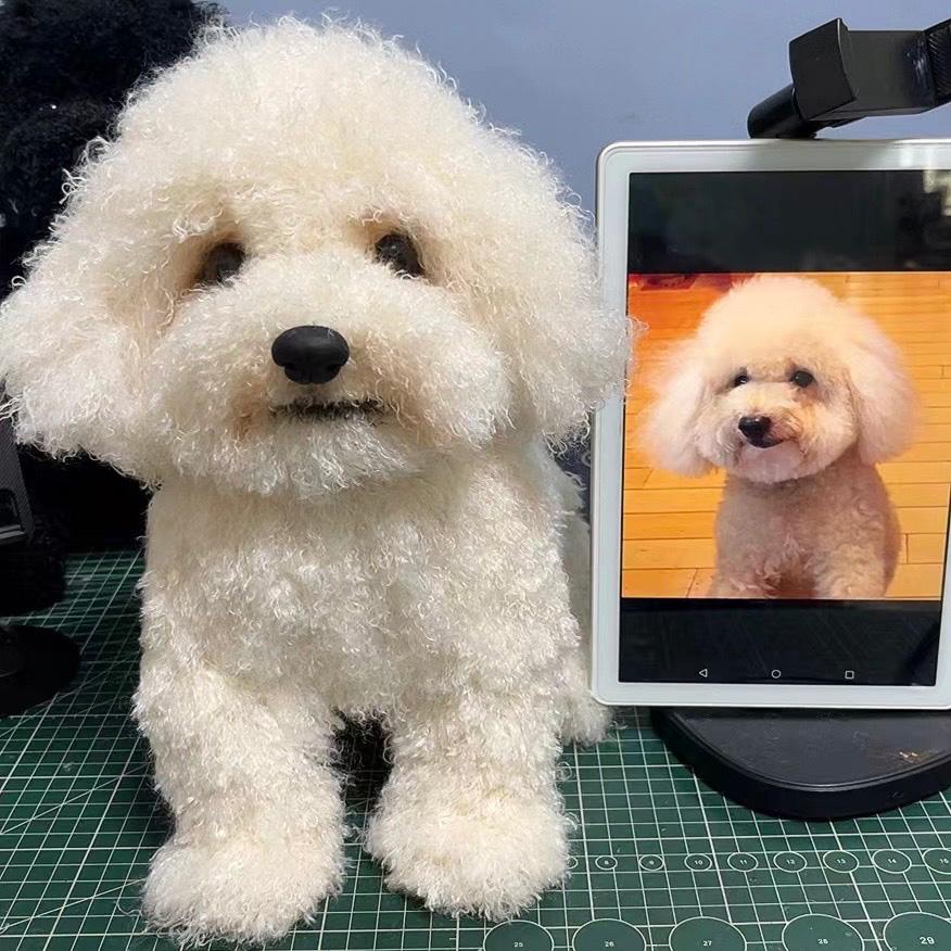 Custom Dog Plush Replica: Poseable Pet Memorial, Handmade Realistic ...