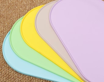 Bunte Silikon Fressnapf Tischsets für Katzen und Welpen Wasserdicht