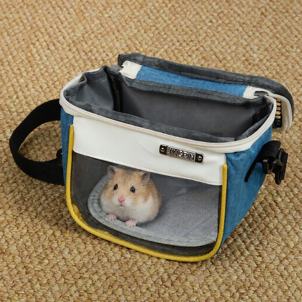 Pet Carrier Hamster Small Reptile Bag for Kids Adjustable