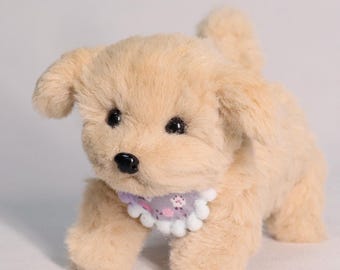 Custom Miniature Dog Replica: Poseable Plush Pet Keepsake