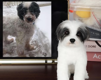 Life Like Animals Custom Pet Replica Plush Realistic Dog Stuffed Animal Personalized Pet Memorial Pipe Cleaner Dog Keepsake Gift for Her/Him