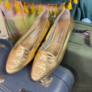 Gold Studded Loafers - Etsy