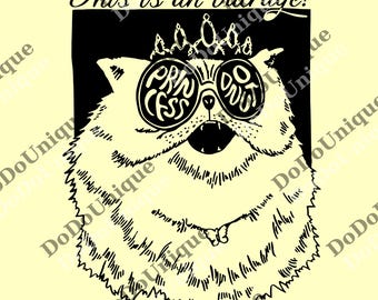 Princess Donut & Mongo png, Dungeon Crawler Carl Inspired png, Fantasy Book Lover png, Gift For Him, Gift For Her