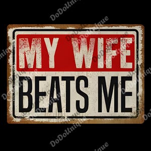 Funny My Wife Beats Me png, American Flag Husband and Wife png, Husband png for Men, Father's Day Gift png