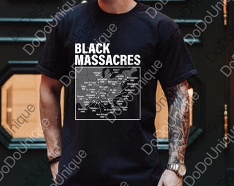 Black Massacres History-kaart Afro-Amerikaanse Straggle Awareness-afbeelding png, Black History Digital, Black Lives Matter, png