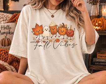Herfstsfeer PNG, digitale download van herfstfiguren, direct te downloaden