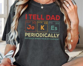 Ik vertel het papa regelmatig aan Jo K Es png, periodiek systeem humor digitale download