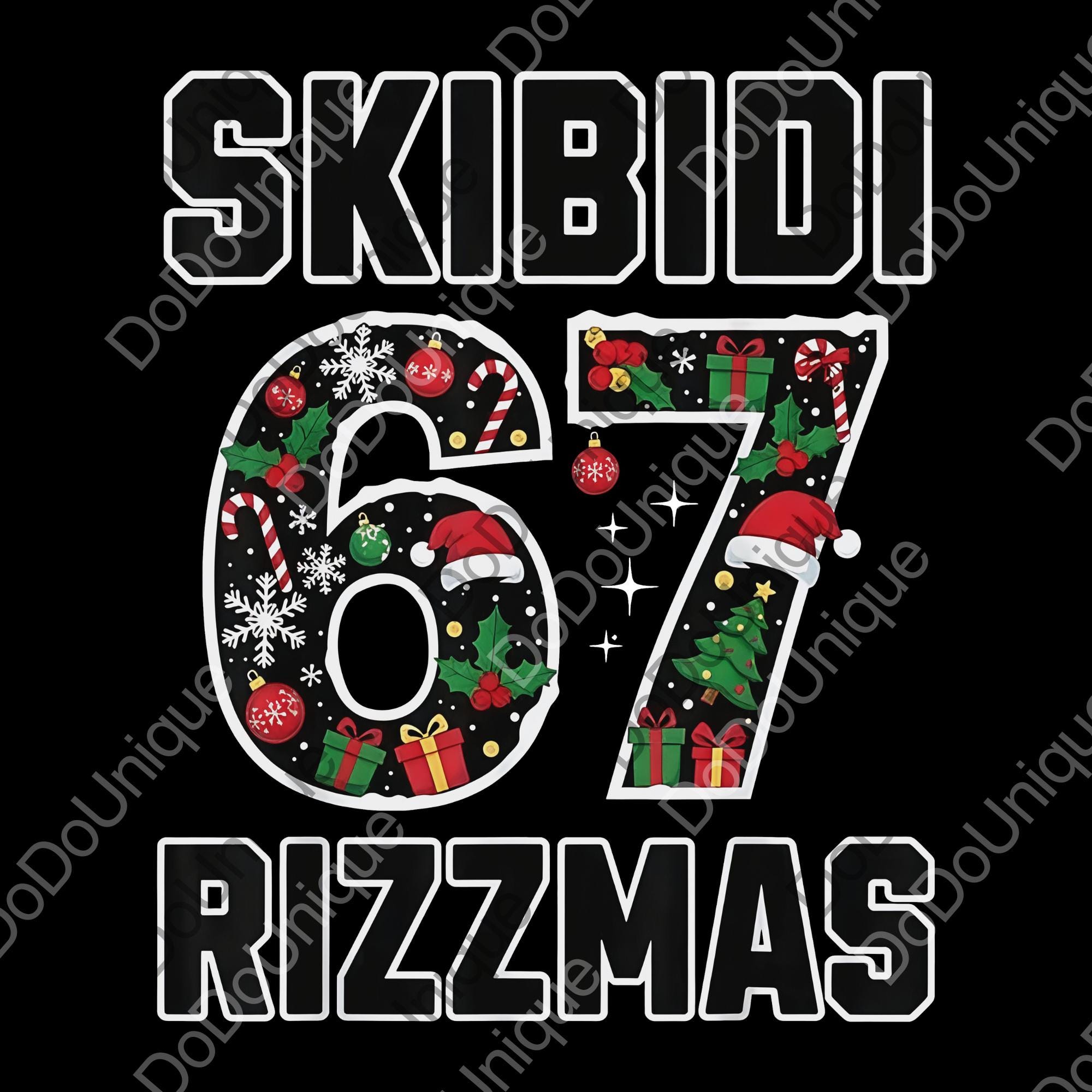 Skibidi Rizzmas 67 Png, Gen Alpha Meme Digital, Funny Santa Party Png ...