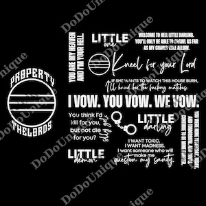 The Lords Book png, Dark Romance Smutty Readers png, Bookish Merch, Book Lover, Booktok png