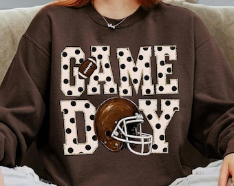 Game Day Football PNG, sportsublimatie digitale download, direct downloaden