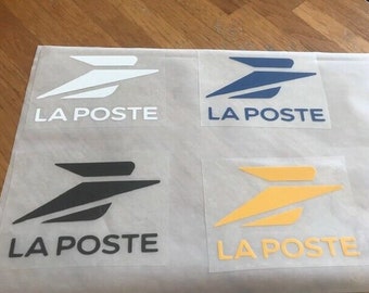 PARCHE flocado publicitario LA POSTE - 7,3 cm por 5 cm