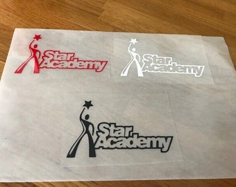 STAR ACADEMY PATCH flocage logo vintage émission tv - 9 cm par 5 cm