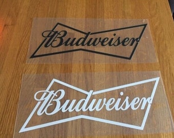 BUDWEISER PATCH FLOCAGE logo - 23 cm par 9 cm