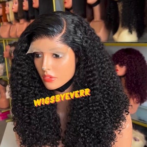 Curly Human Hair Wig: Glueless Lace Front, 5x5 Closure