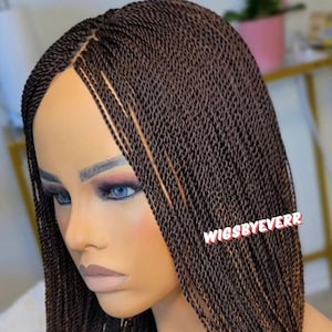senegale twist wig. butt length braid. micro twist wig. frontal braids. closure braids. easy braids.full lace braids. braided wig.  gift.