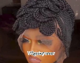 Full Lace Cornrow Braided Mohawk Wig: Protective Hairstyle