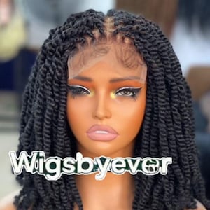 Kinky braided wig , wig for all  occassion, kinky twist braid wig, wig for black and white women.