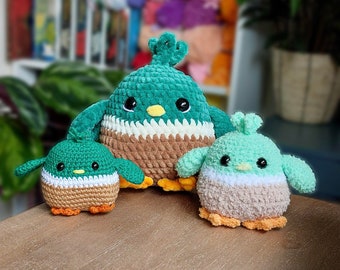 PATTERN Michael the Mallard - Amigurumi mallard duck pattern - Crochet mallard bird - PDF crochet pattern - Low-sew Beginner-friendly