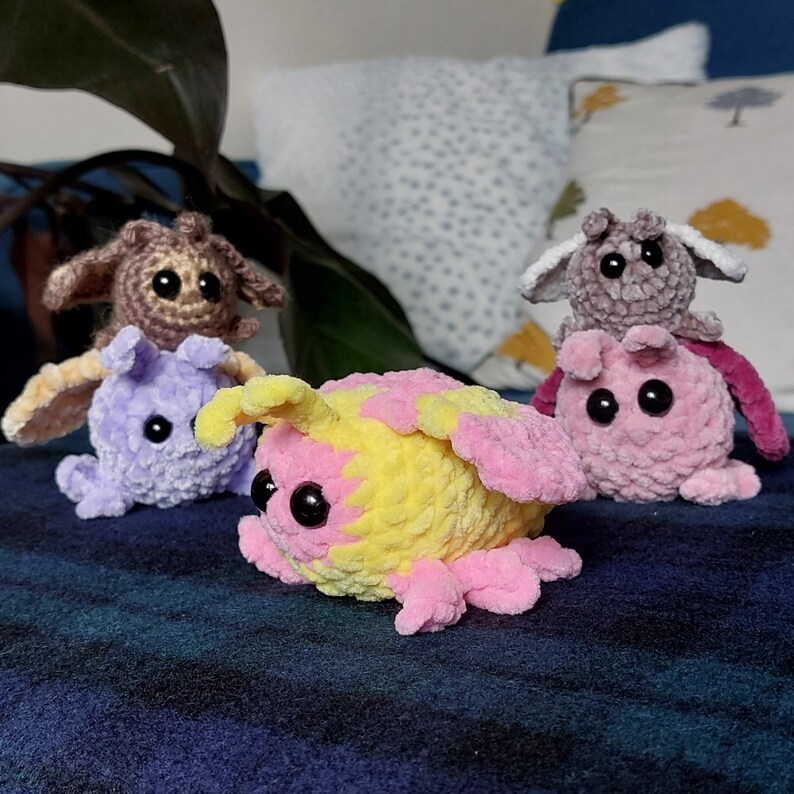 PATTERN Margot the Mini Moth - Amigurumi Moth Insect Bug Pattern ...