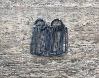blackened silver earrings - mobile earrings - oxidised dangle earrings - creative statement jewellery - stud dangle earrings