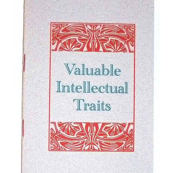 Valuable Intellectual Traits | Mini-Book | Zine | Minibuch | Pocket Reference