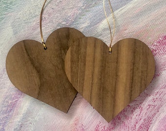 Wood Heart Ornament